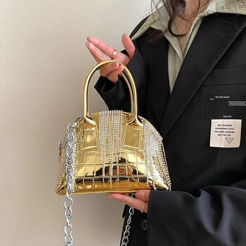 2023 Нови лакирани кожени ръчни чанти за жени Висококачествена чанта през рамо Луксозна диамантена чанта през рамо Сладки портмонета и чанти