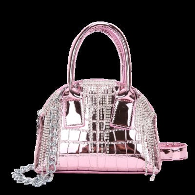 2023 m. Naujos lakuotos odinės rankinės moterims Aukštos kokybės pečių krepšys Prabangus deimantinis skersinis krepšys Mielos piniginės ir rankinės