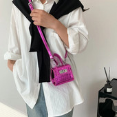 2023 m. Prabangūs prekės ženklo lūpų dažų krepšiai moterims Madingi akmeninio rašto pečių krepšiai Mielos mini piniginės ir rankinės dizainerio kryžminio kūno krepšys