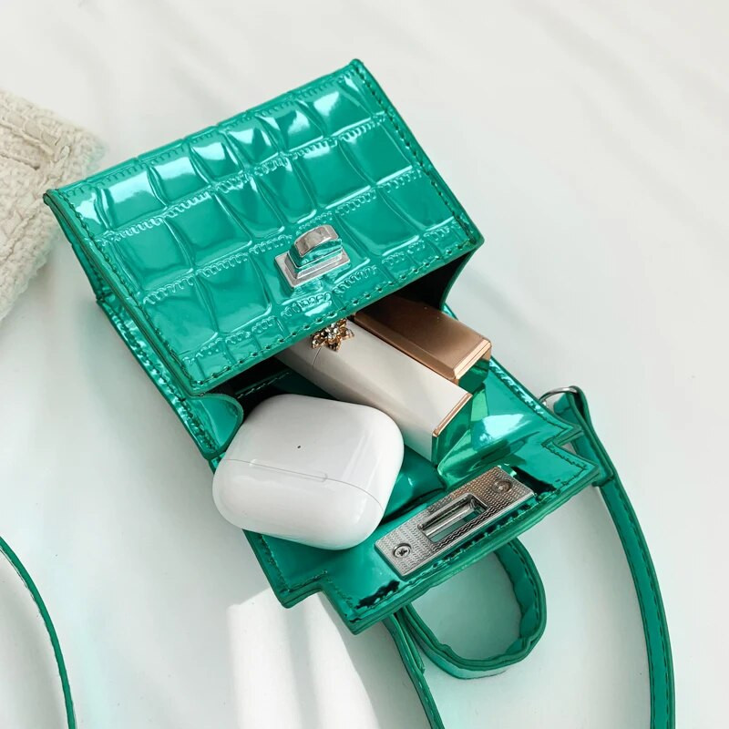 2023 m. Prabangūs prekės ženklo lūpų dažų krepšiai moterims Madingi akmeninio rašto pečių krepšiai Mielos mini piniginės ir rankinės dizainerio kryžminio kūno krepšys