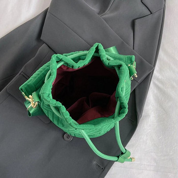 Τσάντες χιαστί ώμου με πράσινη βελούδο κουβάς Γυναικεία επώνυμη τσάντα τσάντα τσάντα μόδας πετσέτα ανάγλυφη τσάντα συμπλέκτη Γυναικείες τσάντες Messenger