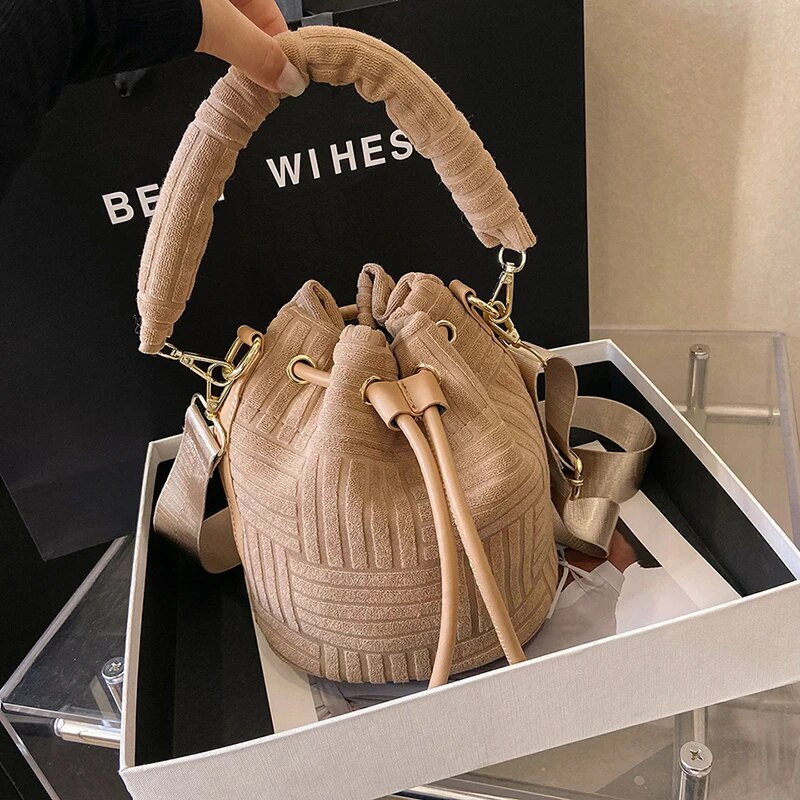 Zöld velúr vödör vállas táskák női tervező kézitáska pénztárca divat törölköző dombornyomott kuplungtáska női futártáskák