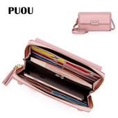 PUOU Nova mala ljetna torba na rame Modni držač kartica za svakodnevnu upotrebu PU kožne torbice za mobitel Ženske torbice Novčanici Torbice
