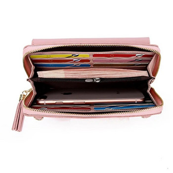 PUOU Νέα μικρή καλοκαιρινή τσάντα ώμου Μόδα Καθημερινή χρήση Θήκη κάρτας PU Δερμάτινα τσαντάκια κινητών Γυναικείες τσάντες Πορτοφόλια Πορτοφόλια