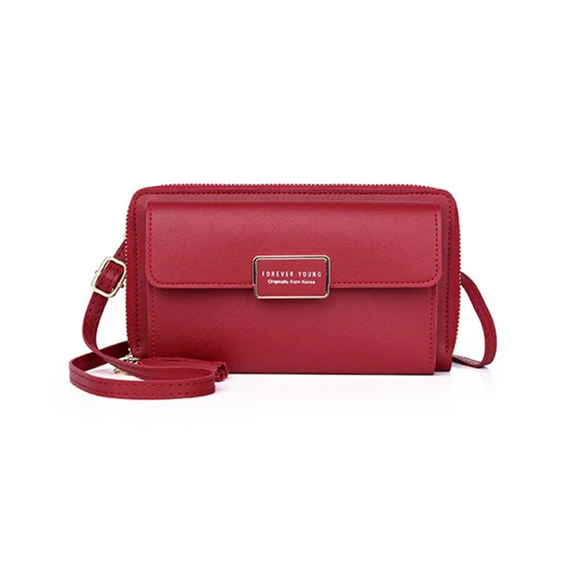 PUOU Nova mala ljetna torba na rame Modni držač kartica za svakodnevnu upotrebu PU kožne torbice za mobitel Ženske torbice Novčanici Torbice