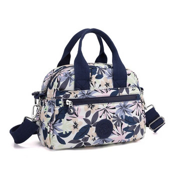 Модна дамска чанта за през рамо с флорални мотиви Висококачествена издръжлива найлонова чанта за мама Красива стилна дамска малка чанта с няколко джоба
