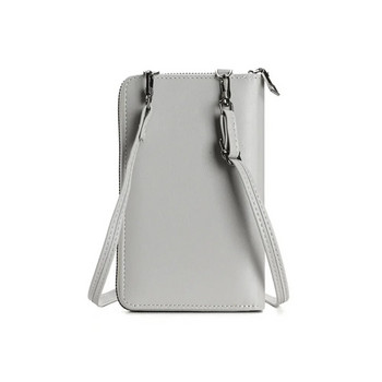 2023 Нова тъкана дамска мобилна чанта Многофункционална чанта през рамо с едно рамо Дамски опростени дълги портфейли с няколко карти