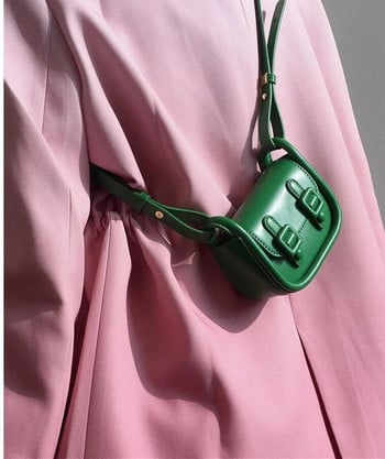 Чанти за жени Minortity Designer Pink Solid Color Sweet Hot Crossbody Earphone Червило Чанти Portable Magnet Snap PU Square