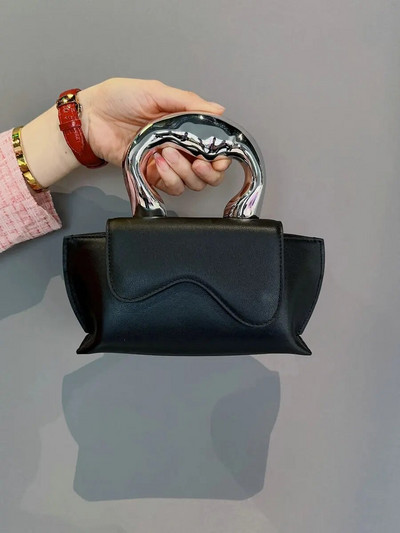 UUS Naiste väike kandiline kott Mood Uus kvaliteet PU-nahast naiste käekotid Ühevärvilised õlakottid