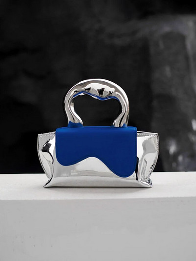 UUS Naiste väike kandiline kott Mood Uus kvaliteet PU-nahast naiste käekotid Ühevärvilised õlakottid