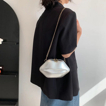 Cool Mouth Shaped Chain Bag Fashion Τσάντα ώμου Laser 2023 Νέα τσάντα χιαστί για γυναίκες Τσάντα και τσάντα