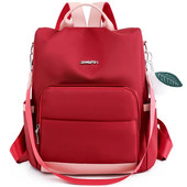 Praktikus, nagy kapacitású lopásgátló hátizsákok fröccsenésgátló minőségi oxfordi szövet válltáska divatos női iskolatáskák