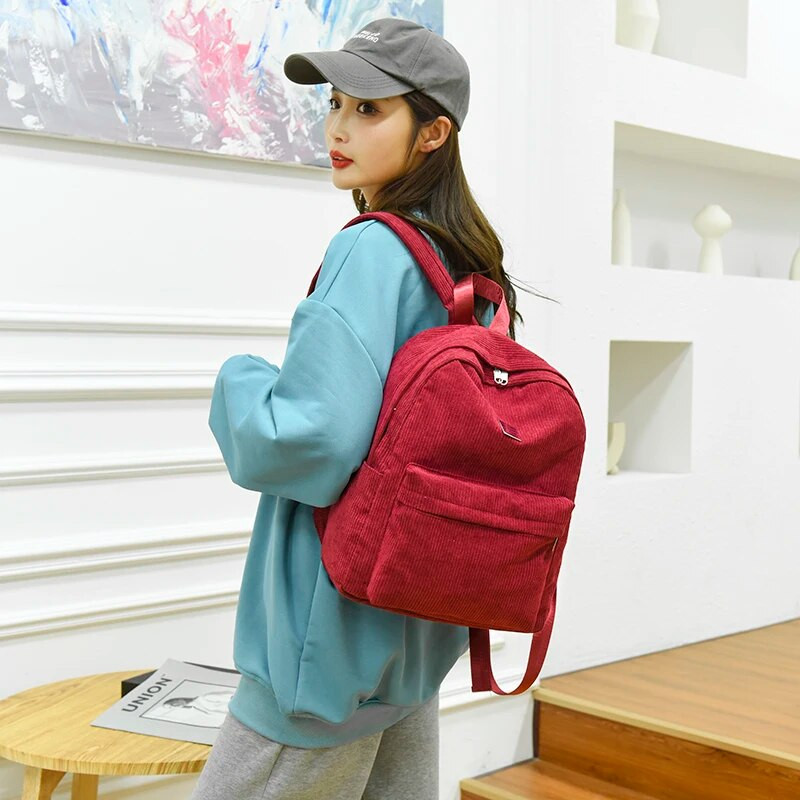 Σακίδιο πλάτης Μοντέρνα Γυαλιστερή Σχεδίαση Υλικού Σακίδιο πλάτης Μοντέρνο υφασμάτινο φανελένιο σακίδιο πλάτης Μεγάλης χωρητικότητας αντικλεπτική σχολική τσάντα