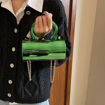 LEFTSIDE Διάσημες μίνι τσάντες και πορτοφόλια 2023 Τσάντα χιαστί με κοντή λαβή Chain χιαστί τσάντα πολυτελείας σχεδιαστή βραδινό πάρτι Χρυσή ασημένια τσάντα Y2K