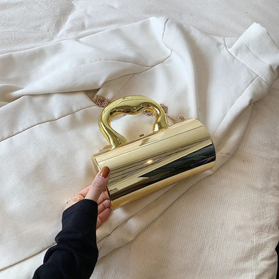 S LIJEVE STRANE Poznate mini ručne torbice i torbice 2023. Torba preko ramena s lancem s kratkom ručkom Luksuzna dizajnerska večernja zabava Zlatno srebrna torba Y2K