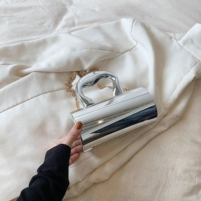 S LIJEVE STRANE Poznate mini ručne torbice i torbice 2023. Torba preko ramena s lancem s kratkom ručkom Luksuzna dizajnerska večernja zabava Zlatno srebrna torba Y2K