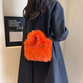 Дамска кожена ръчна чанта Мека сладка чанта за скитник Ежедневна чанта с верига през рамо Универсална напусната чанта за пазаруване