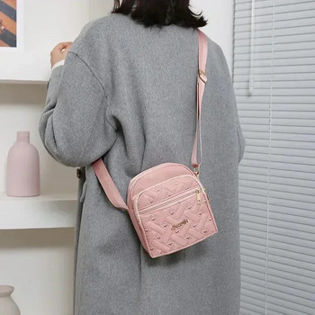 Νέα Casual τσάντα χιαστί με φερμουάρ και φερμουάρ Χαριτωμένη τσάντα αγορών για γυναικείες γυναικείες τσάντες ώμου Κοτλέ τσάντες υφασμάτινες ριγέ τσάντες