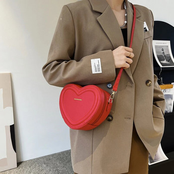 Горещи разпродажби чанти през рамо във формата на сърце за жени от масивна изкуствена кожа чанти през рамо модни чанти