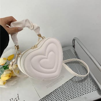 Fashion Love Heart Shape Shoulder Bag Μικρές τσάντες Τσάντες σχεδιαστών χιαστί τσάντες για γυναίκες Μασίφ δερμάτινο τσαντάκι με λαβή