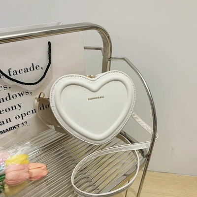 Fashion τσάντες χιαστί σε σχήμα καρδιάς για γυναίκες Νέα μασίφ Pu δερμάτινη τσάντα ώμου Casual γυναικείες τσάντες επώνυμα γυναικείες τσάντες сумка