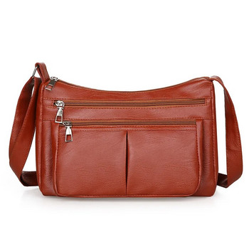 Дамска чанта Тенденция за 2023 г. Корейски чанти Дизайнерски луксозни маркови дамски чанти през рамо Мека кожена модна универсална чанта през рамо