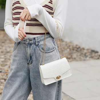 Дамски чанти през рамо Малка квадратна чанта Малка модна кожена мобилна дамска мека чанта Лятна PU класическа прекрасна чанти за телефон