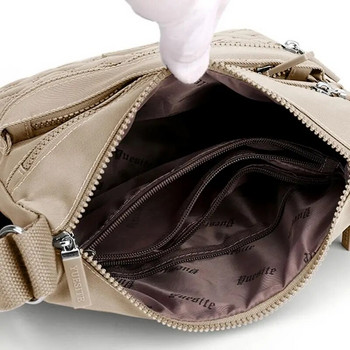 Дамска чанта през рамо през рамо Водоустойчива едноцветна черно-розова ежедневна ръчна чанта Пратска чанта