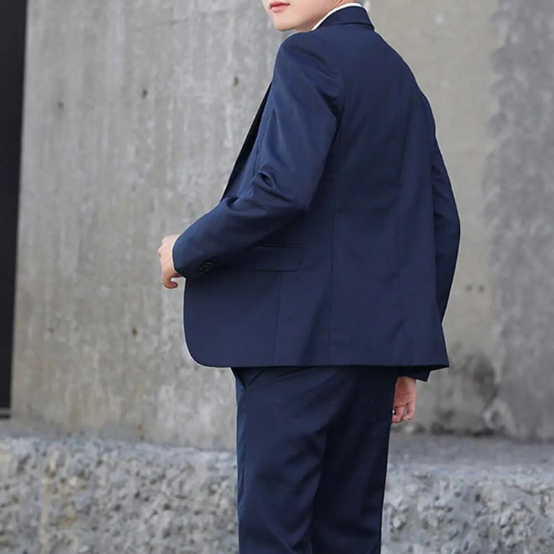 Trendy mladoženja odijelo temperament mršavljenje jednoredno odijelo uski kroj muški set odijela za bankete