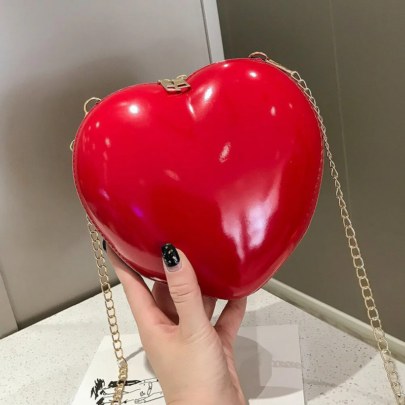 Ženske torbe s lančićima za djevojčice u obliku srca, torbice preko ramena