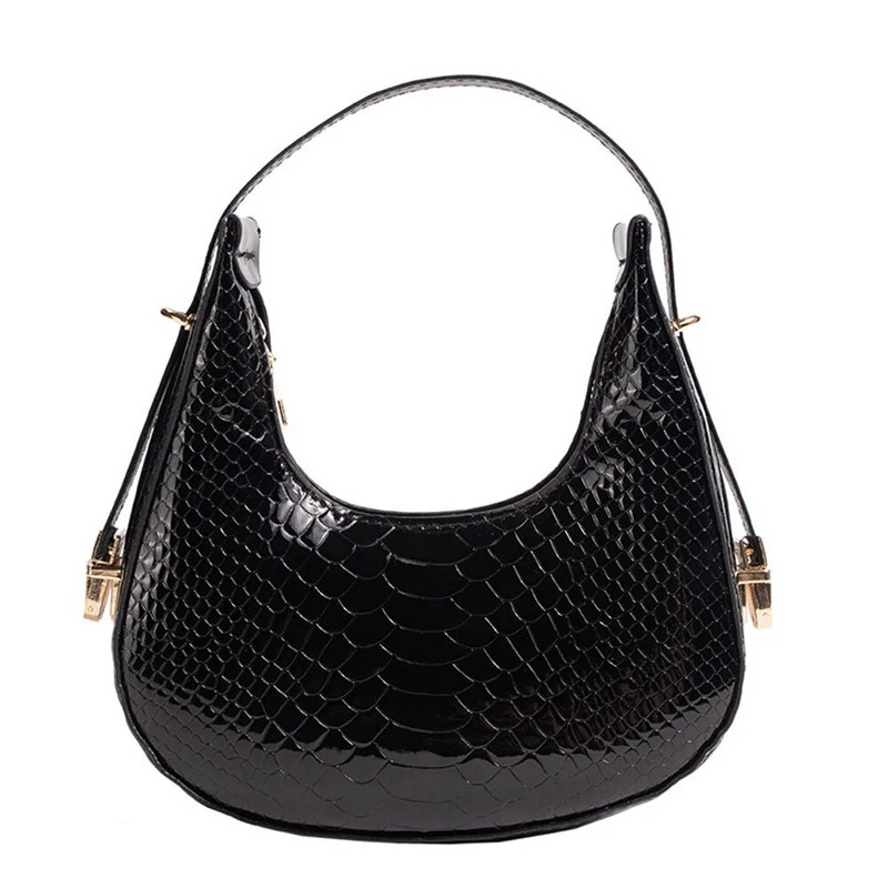 Torbe na rame za žene Nova moda 2023. Ležerne ručne torbice u obliku polumjeseca Krokodilski uzorak Dizajnerska torbica i torbe od pu kože