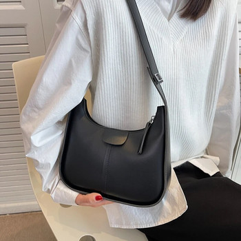 Винтидж дамска чанта през рамо Дамска чанта от PU кожа Най-новата тенденция за 2023 г. Модна дамска чанта Висококачествена чанта през рамо Тенденция Проста