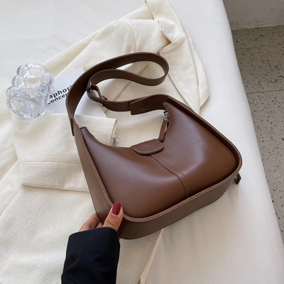 Vintage ženska torba na rame Ženska torba od PU kože Najnoviji trend modne torbe za 2023. Visokokvalitetna torba preko ramena Trend Jednostavan