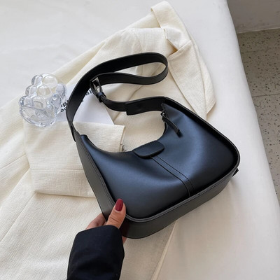 Vintage ženska torba na rame Ženska torba od PU kože Najnoviji trend modne torbe za 2023. Visokokvalitetna torba preko ramena Trend Jednostavan