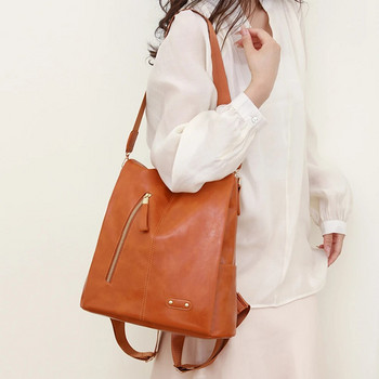 Нова дамска раница против кражба Луксозна дизайнерска дамска чанта за рамо от PU кожа Модни дамски студентски чанти Bolsos De Mujer