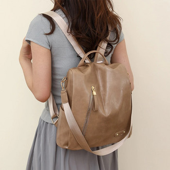 Нова дамска раница против кражба Луксозна дизайнерска дамска чанта за рамо от PU кожа Модни дамски студентски чанти Bolsos De Mujer