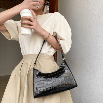 Дамска модна мода за момичета Изискана пазарска чанта Ретро ежедневни чанти за през рамо Дамска дамска дамска чанта с едноцветна верига от кожа