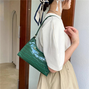 Γυναικεία Μόδα για κορίτσια Εκλεκτή τσάντα αγορών Τσάντες ώμου ρετρό casual totes Γυναικεία δερμάτινη μονόχρωμη τσάντα αλυσίδας για γυναίκες