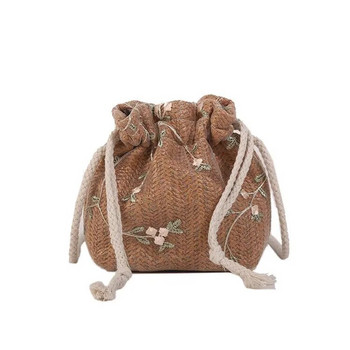 Дамски сладки чанти Висококачествени чанти през тялото за жени Малки чанти за рамо със свежи цветя Портмонета и чанти