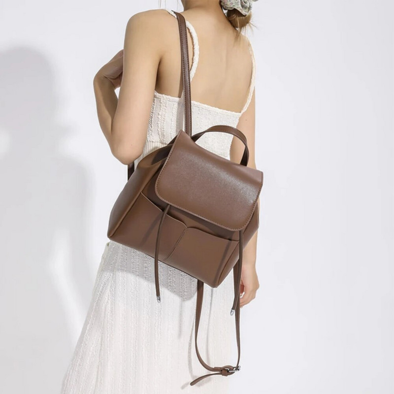 Novi ženski protuprovalni ruksak iz 2023. Luksuzni dizajnerski kvalitetni ženski ruksak od PU kože Jednobojna modna ženska torba na rame