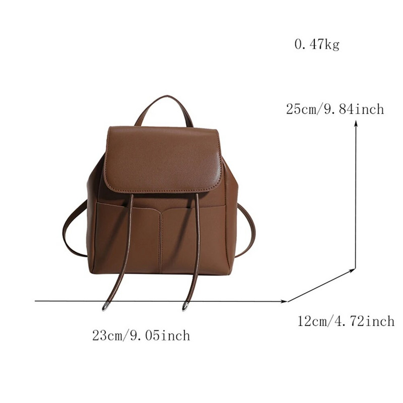 Novi ženski protuprovalni ruksak iz 2023. Luksuzni dizajnerski kvalitetni ženski ruksak od PU kože Jednobojna modna ženska torba na rame