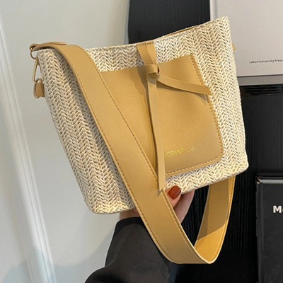 Női válltáska Luxus Designer PU hónaljtáska nagy kapacitású vödörtáska Egyszerű női ingázó kézitáska smink kozmetikai táska