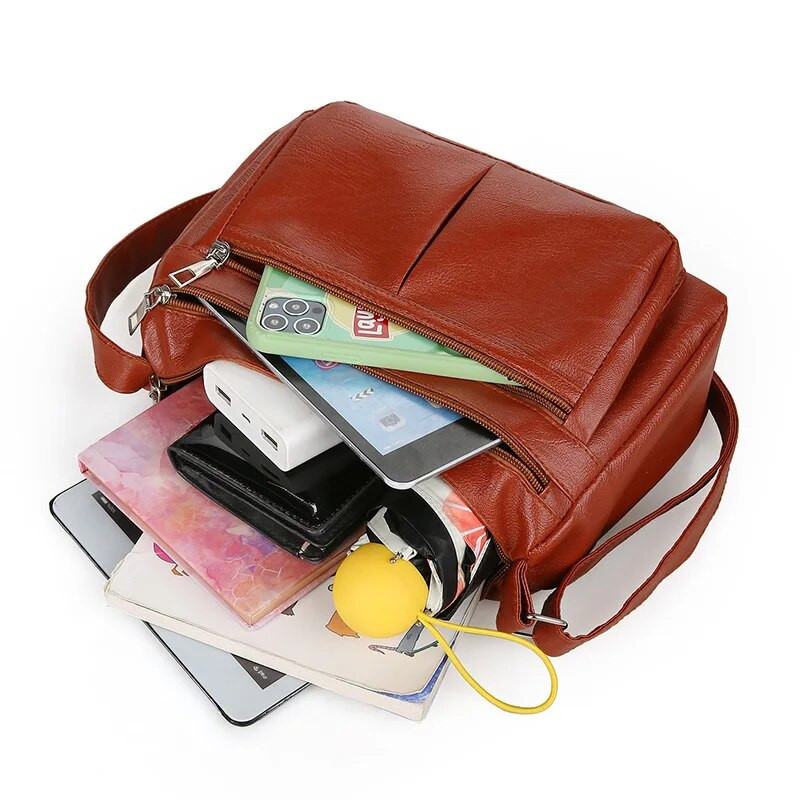 Moterų krepšys Trend Korėjos rankinės Dizaineris Prabangus prekės ženklas Moterų pečių krepšiai Minkšta oda, madinga, universalus skersinis krepšys