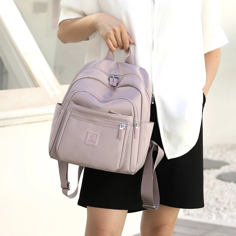 2023 m. mados mielas kasdienis apsipirkimas, daugiakišenės nailoninės kuprinės, atsparios vandeniui nuo vagystės, paprasti koledžo krepšiai, jaunimo mergaičių kuprinės