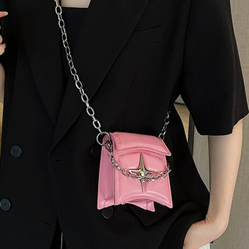 Модна верига Y2k Cool Girls Shell Crossbody чанти Ретро дизайн Дамски мини чанти за монети Ретро дамска малка чанта за рамо