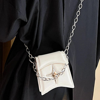 Модна верига Y2k Cool Girls Shell Crossbody чанти Ретро дизайн Дамски мини чанти за монети Ретро дамска малка чанта за рамо