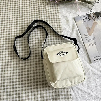 Дамска платнена чанта в японски стил Момиче Малки чанти през рамо Корейска мода Ежедневна дамска чанта за през рамо Портмоне Чанта за телефон