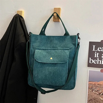Дамска кадифена чанта Shopper Bag Дизайнерска ръчна чанта Есен и зима Студентска чанта за момичета Женска платнена чанта през рамо