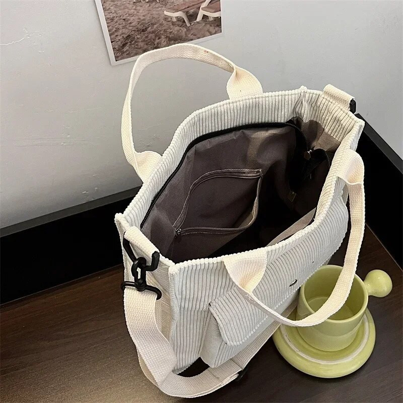 Torba od samta za žene Shopper torba Dizajnerska ručna torba Jesen i zima Studentska torba za djevojke Ženska platnena torba na rame