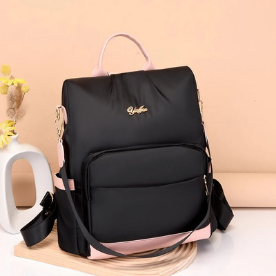 Divatos vízálló oxfordi női hátizsák lopásgátló válltáska tinédzser lánynak, nagy kapacitású utazó iskolatáska Mochila Feminina